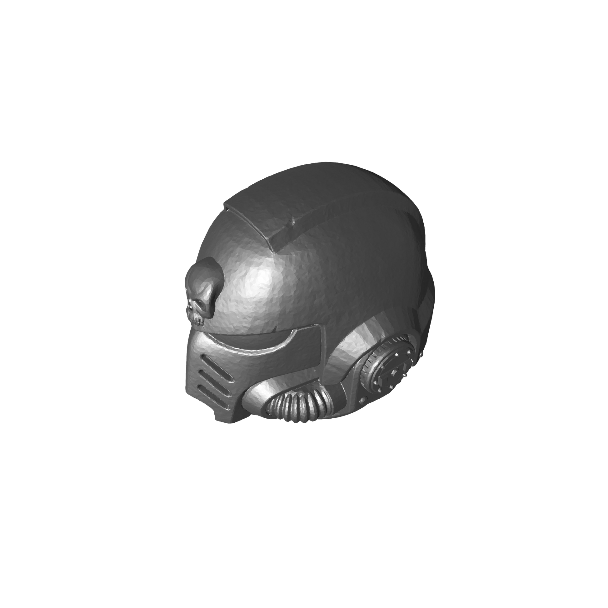Veteran MK X Helmet with Skull for JoyToy Loyalist Marine Action Figures Custom 1:18th Scale Head Swap
