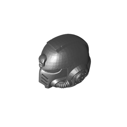 Veteran MK X Helmet with Skull for JoyToy Loyalist Marine Action Figures Custom 1:18th Scale Head Swap