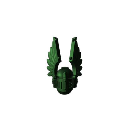 Dark Angels Legion MKIII Winged Helmet for JoyToy Loyalists Marine Action Figures Custom 1:18th Scale Head Swap