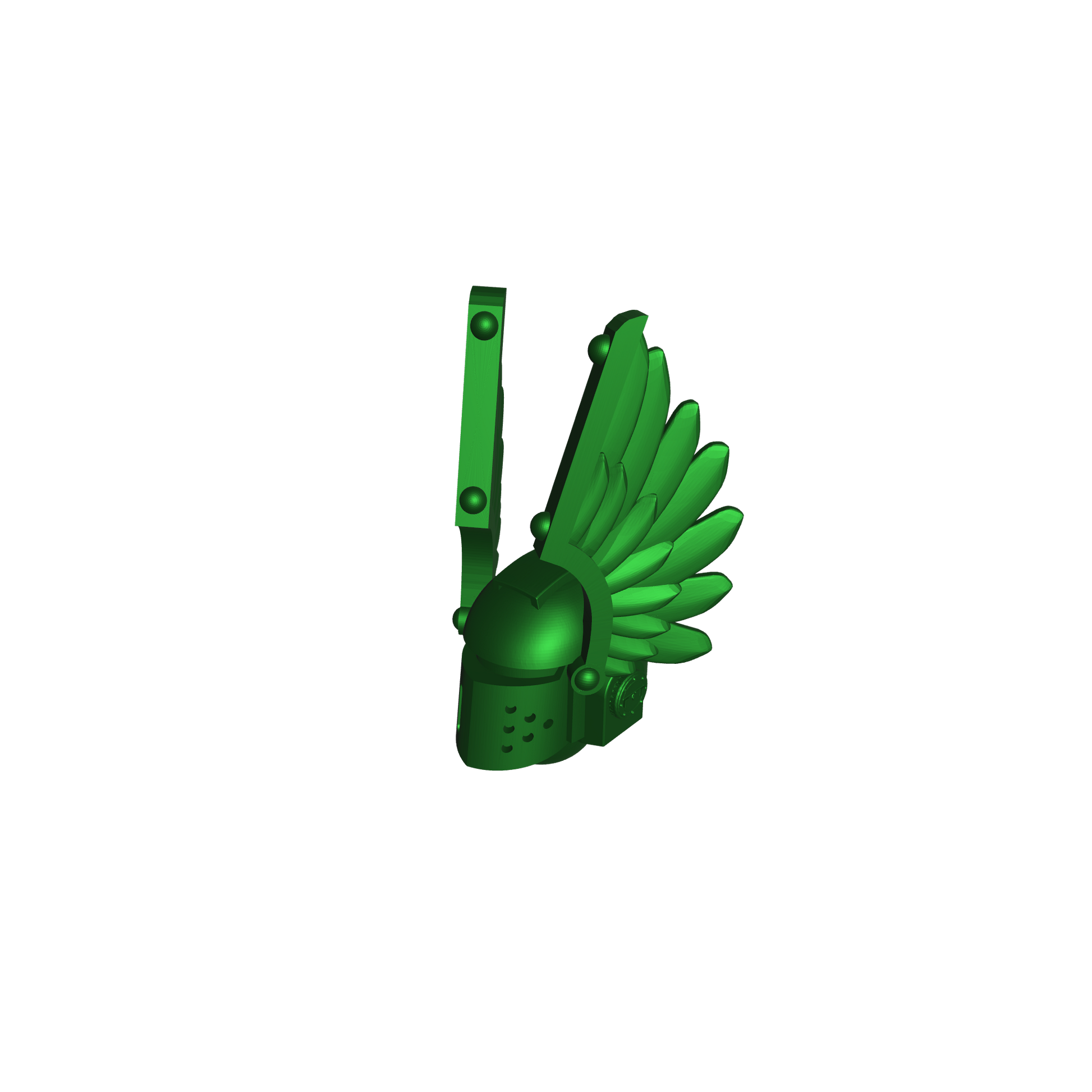 Dark Angels Legion MKIII Winged Helmet Ver. 2 for JoyToy Loyalists Marine Action Figures Custom 1:18th Scale Head Swap