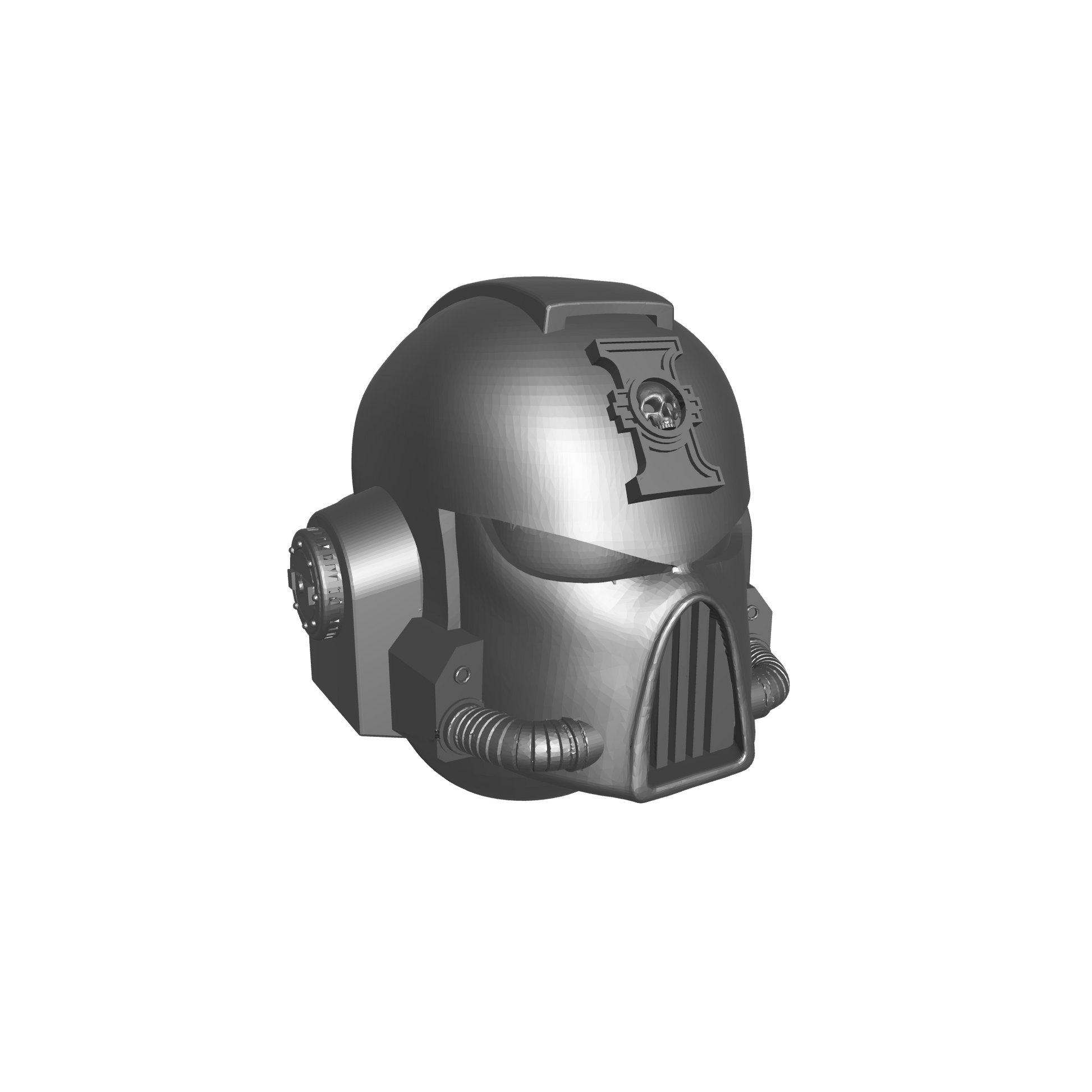 Deathwatch Mark VII Helmet with Inquisition Icon for JoyToy Grimdark Marine Action Figures Custom 1:18th Scale Upgrade