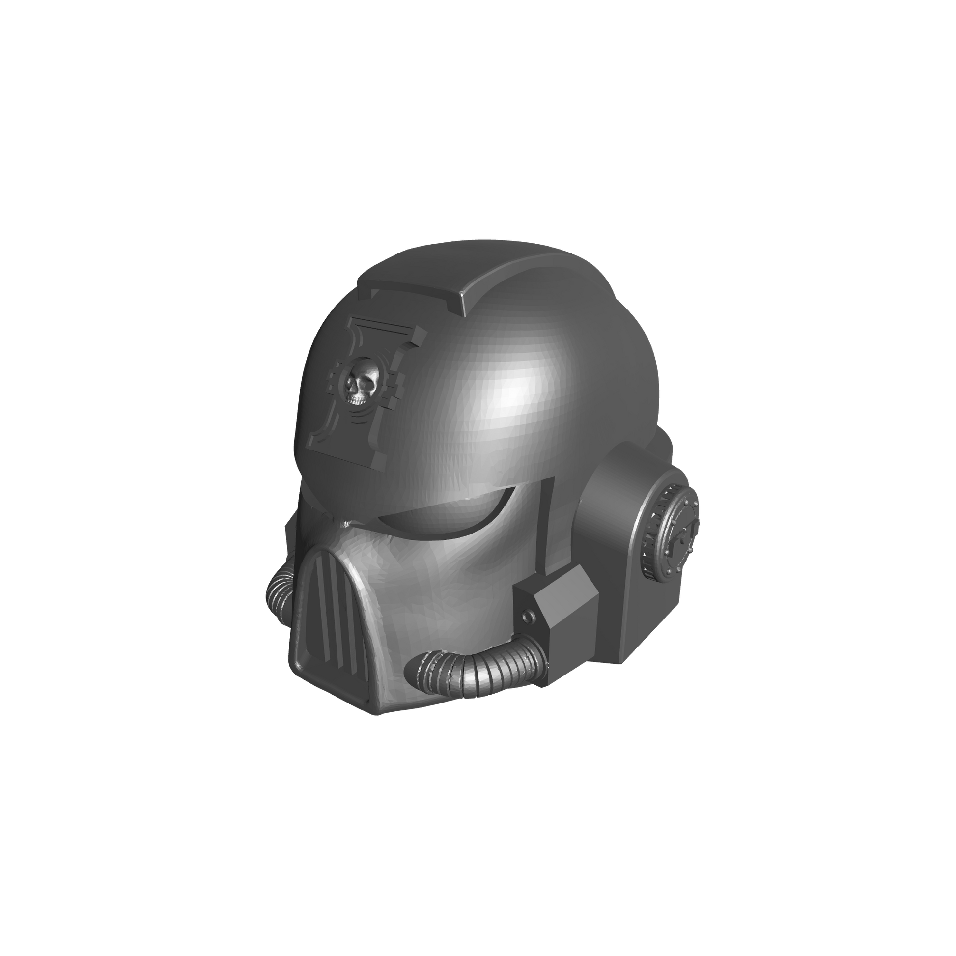 Deathwatch Mark VII Helmet with Inquisition Icon for JoyToy Grimdark Marine Action Figures Custom 1:18th Scale Upgrade