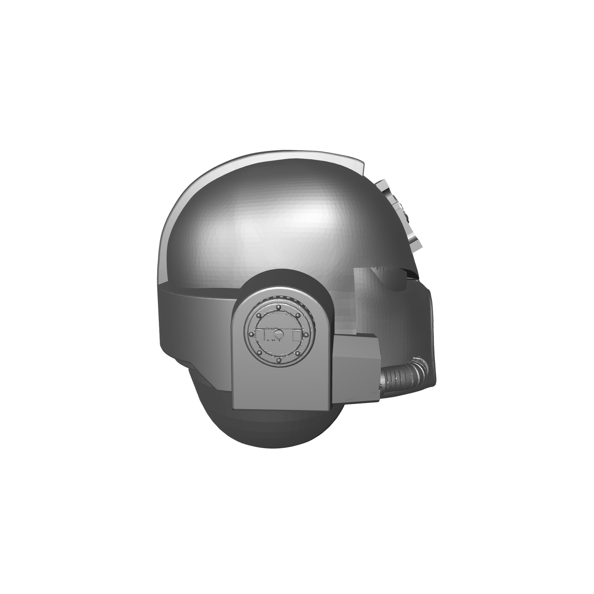 Deathwatch Mark VII Helmet with Inquisition Icon for JoyToy Grimdark Marine Action Figures Custom 1:18th Scale Upgrade