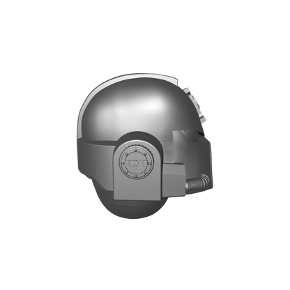 Deathwatch Mark VII Helmet with Inquisition Icon for JoyToy Grimdark Marine Action Figures Custom 1:18th Scale Upgrade