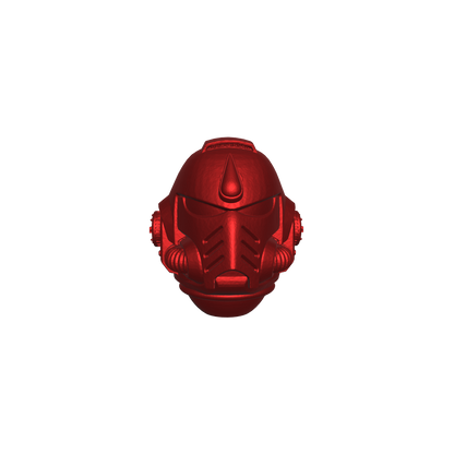 Blood Angels Chapter MK X Helmet Swap for JoyToy Space Marine Action Figures Custom 1:18th Scale Parts
