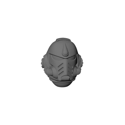 Blood Angels Chapter MK X Helmet Swap for JoyToy Space Marine Action Figures Custom 1:18th Scale Parts