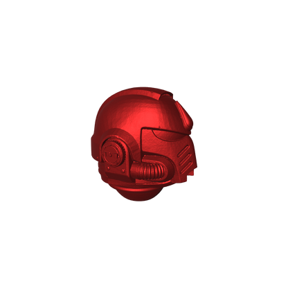 Blood Angels Chapter MK X Helmet Swap for JoyToy Space Marine Action Figures Custom 1:18th Scale Parts