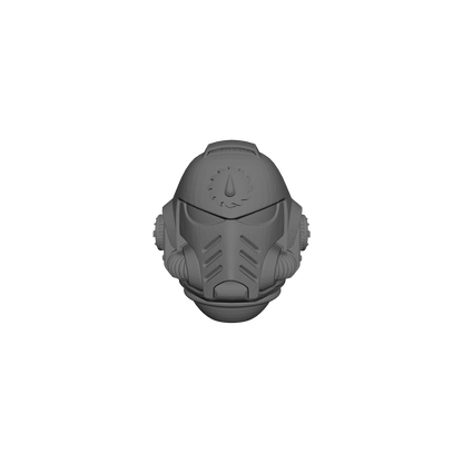 Flesh Tearers Chapter MK X Helmet Swap for JoyToy Space Marine Action Figures Custom 1:18th Scale Parts