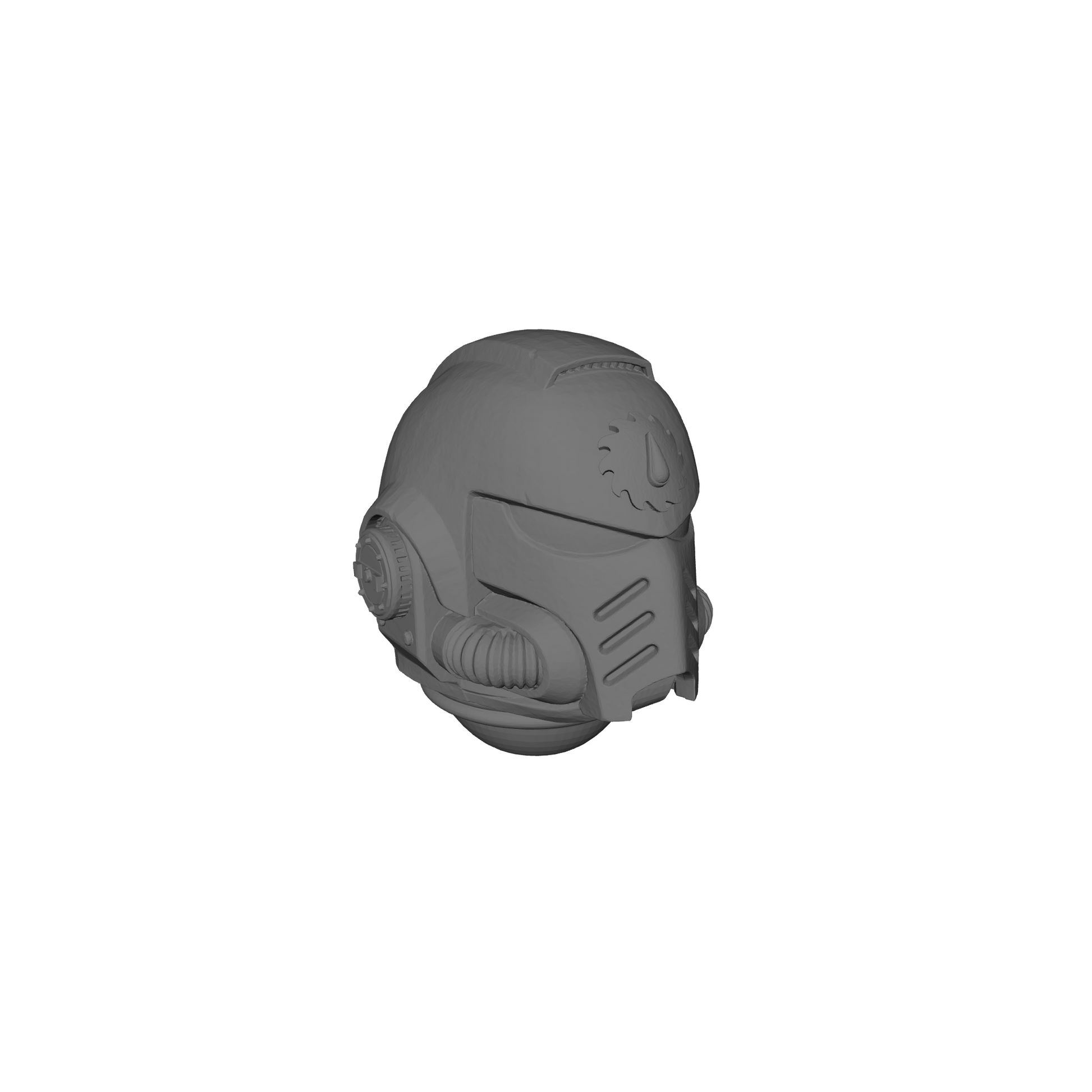 Flesh Tearers Chapter MK X Helmet Swap for JoyToy Space Marine Action Figures Custom 1:18th Scale Parts