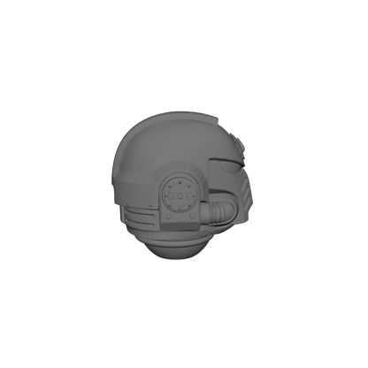 Flesh Tearers Chapter MK X Helmet Swap for JoyToy Space Marine Action Figures Custom 1:18th Scale Parts