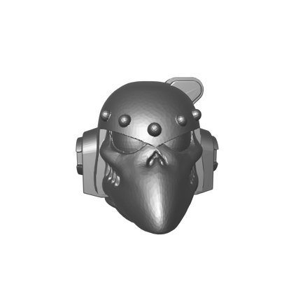 Legion of the Damned Chapter Helmet MKVI Corvus Ver. A-L for JoyToy Grimdark Marine Action Figures Custom 1:18th Parts