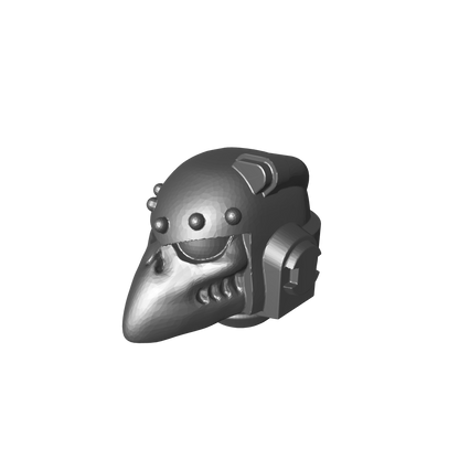 Legion of the Damned Chapter Helmet MKVI Corvus Ver. A-L for JoyToy Grimdark Marine Action Figures Custom 1:18th Parts