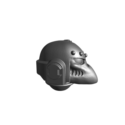 Legion of the Damned Chapter Helmet MKVI Corvus Ver. A-L for JoyToy Grimdark Marine Action Figures Custom 1:18th Parts