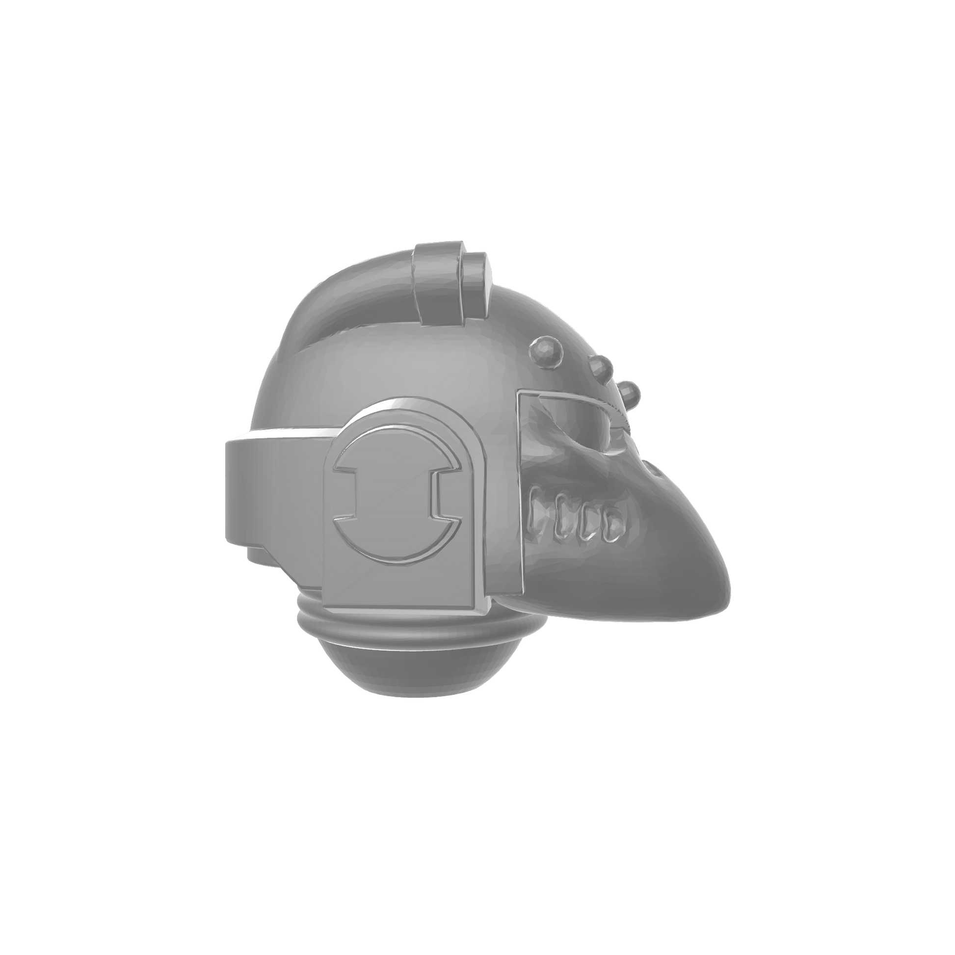 Legion of the Damned Chapter Helmet MKVI Corvus Ver. A for JoyToy Grimdark Marine Action Figures Custom 1:18th Parts
