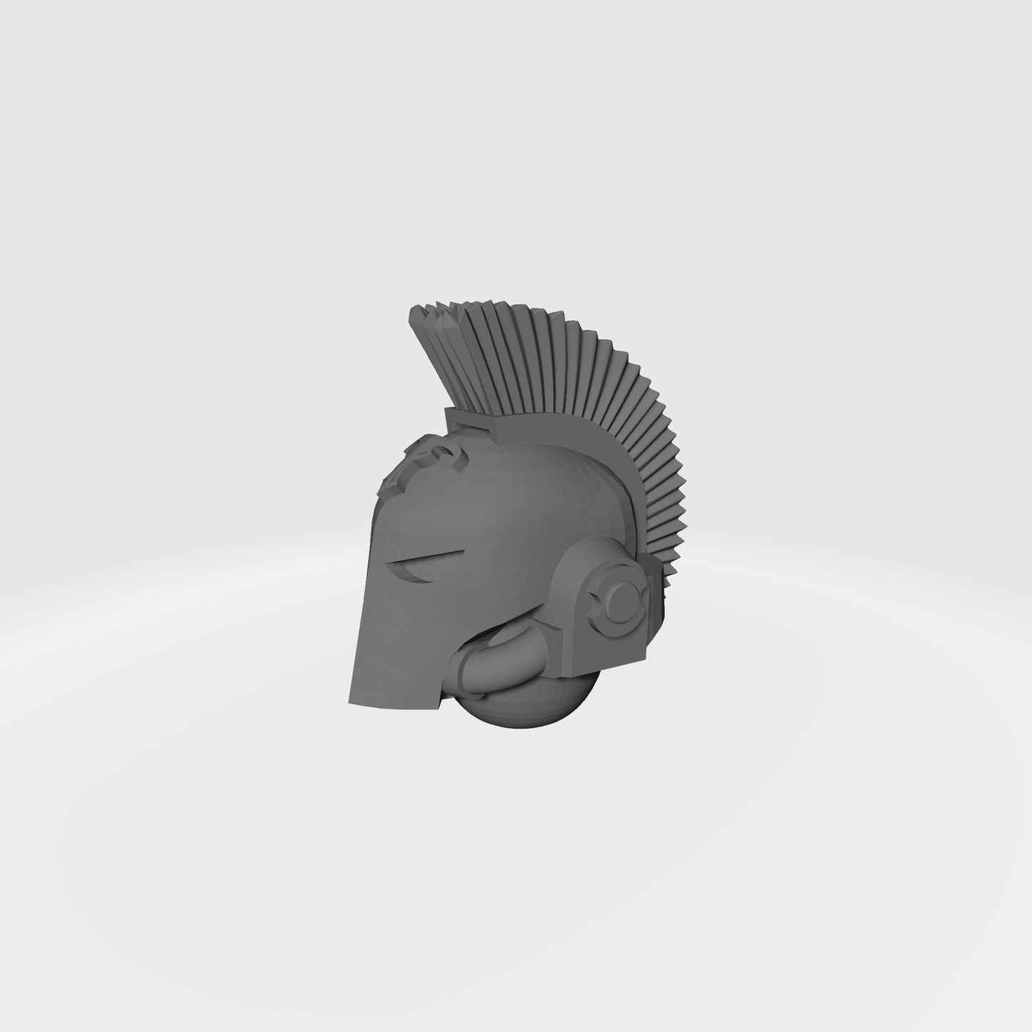 Minotaurs Chapter Plumed Spartan Helmet for JoyToy Space Marine Action Figures
