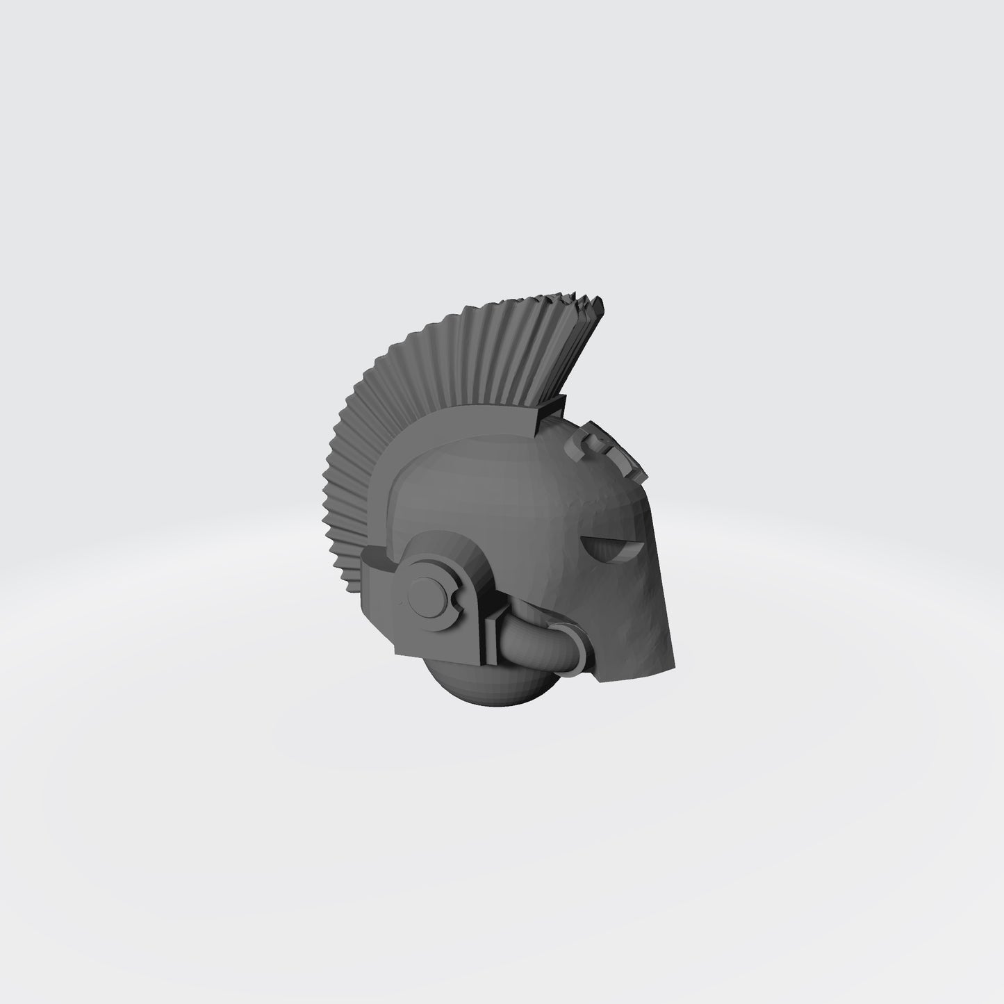 Minotaurs Chapter Plumed Spartan Helmet for JoyToy Space Marine Action Figures