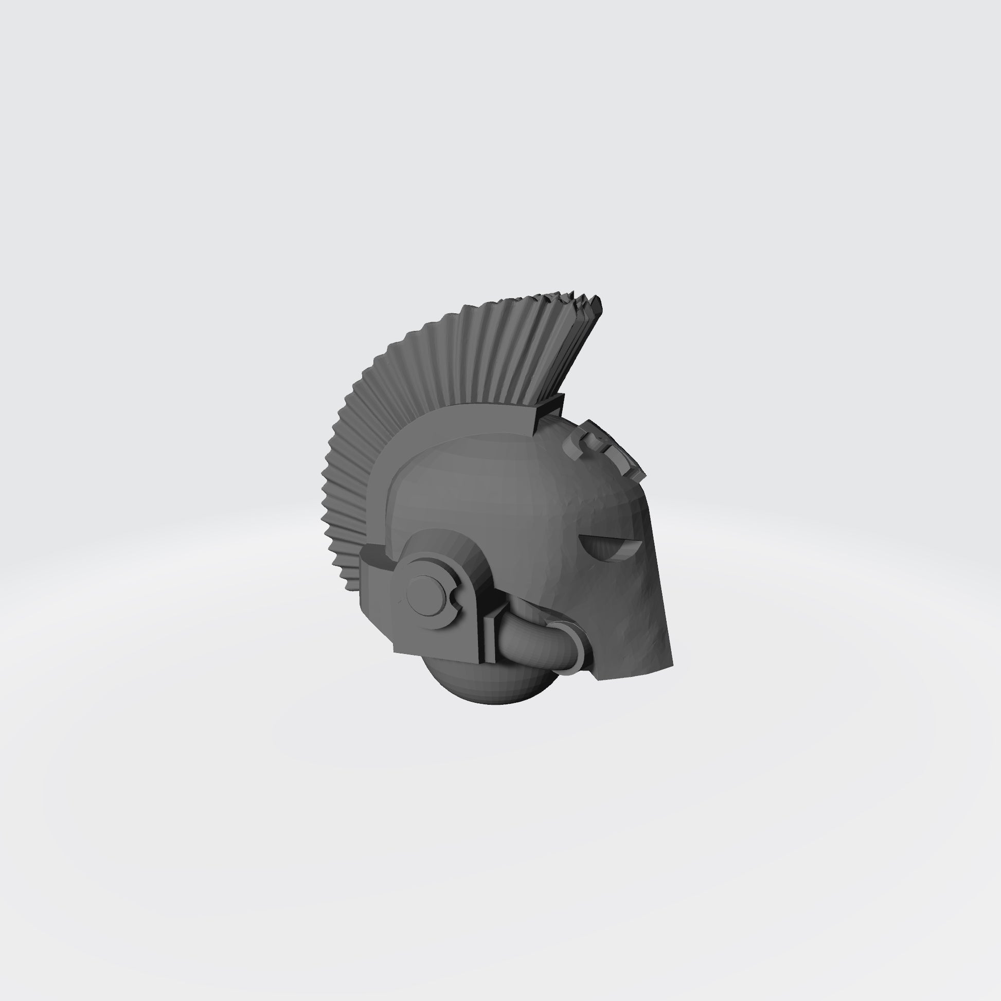 Minotaurs Chapter Plumed Spartan Helmet for JoyToy Space Marine Action Figures
