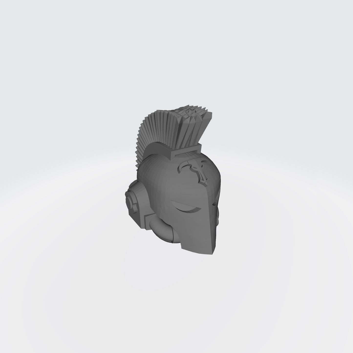 Minotaurs Chapter Plumed Spartan Helmet for JoyToy Space Marine Action Figures