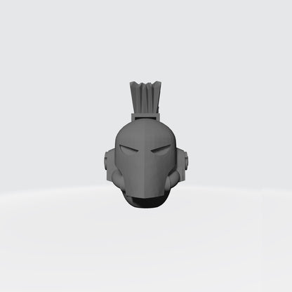 Soul Haunters Chapter Plumed Spartan Helmet for JoyToy Loyalist Marine Action Figure Custom 1:18th Scale Part