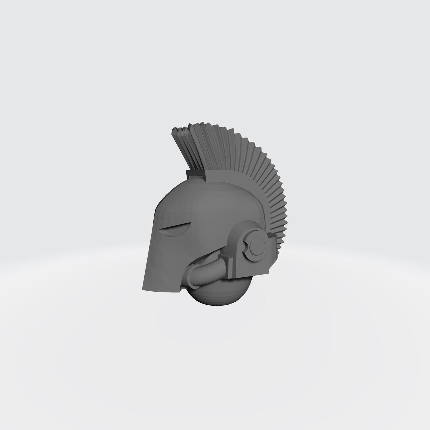 Soul Haunters Chapter Plumed Spartan Helmet for JoyToy Loyalist Marine Action Figure Custom 1:18th Scale Part