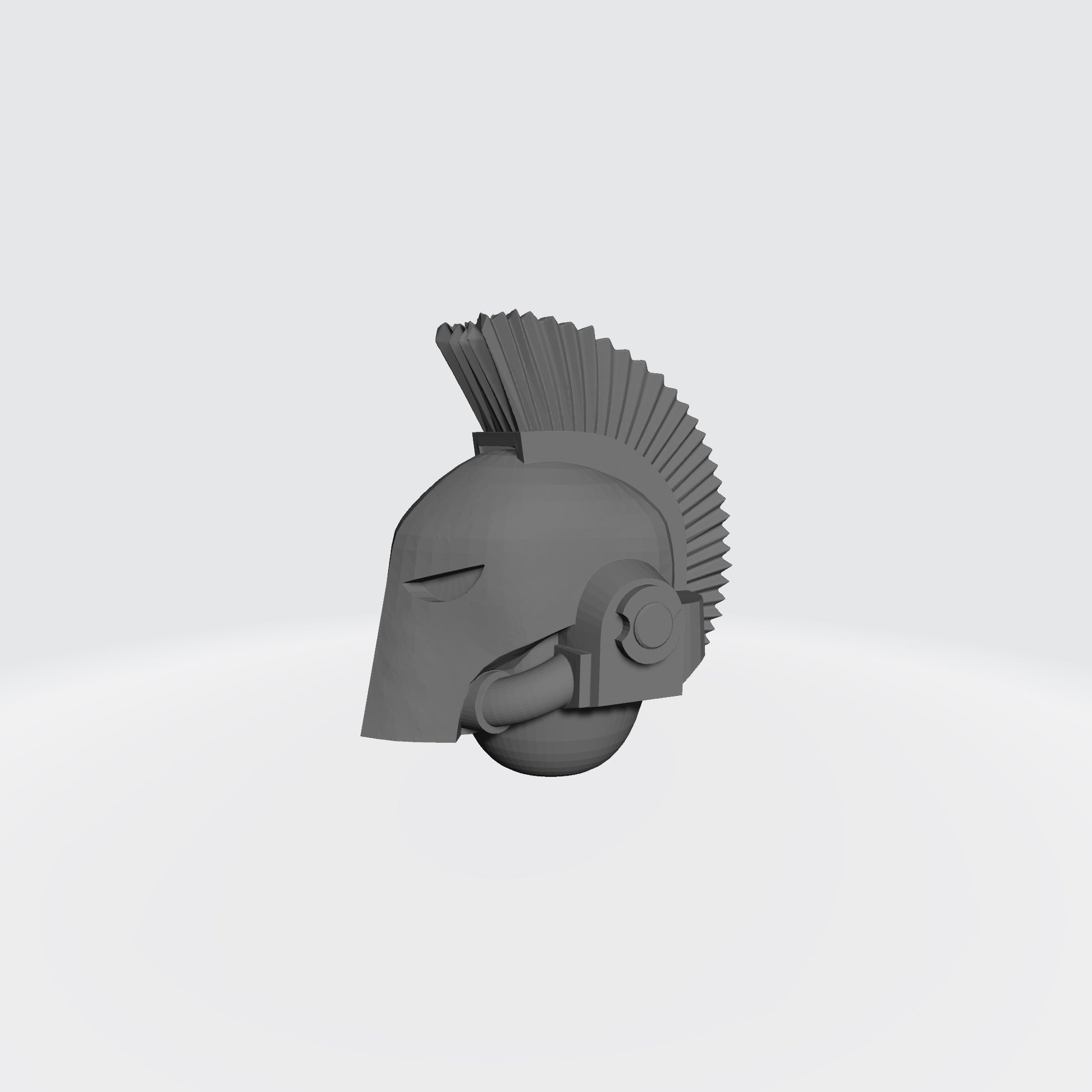 Soul Haunters Chapter Plumed Spartan Helmet for JoyToy Loyalist Marine Action Figure Custom 1:18th Scale Part