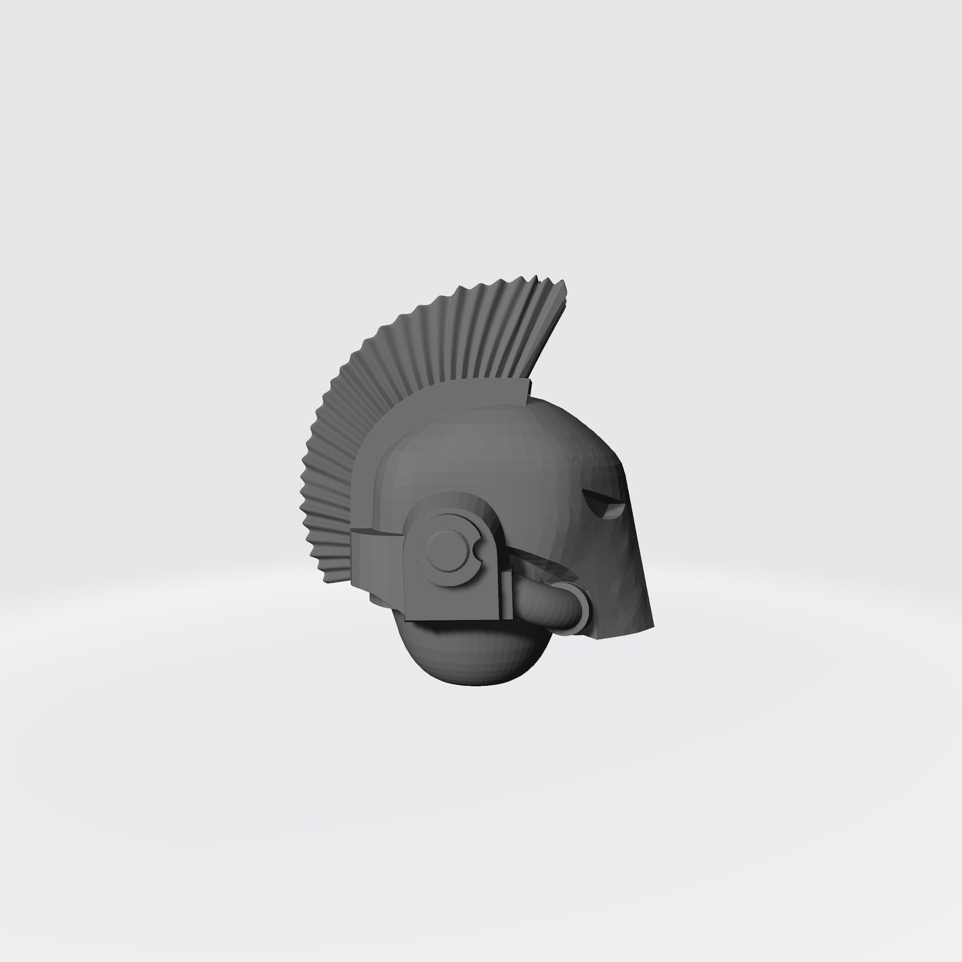Soul Haunters Chapter Plumed Spartan Helmet for JoyToy Loyalist Marine Action Figure Custom 1:18th Scale Part