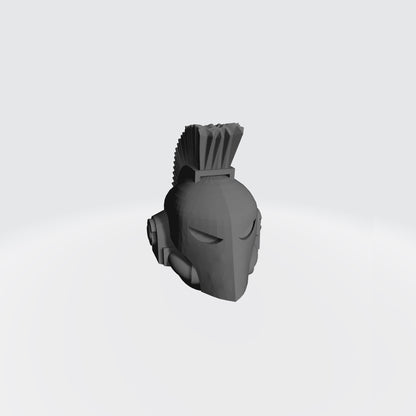 Soul Haunters Chapter Plumed Spartan Helmet for JoyToy Loyalist Marine Action Figure Custom 1:18th Scale Part