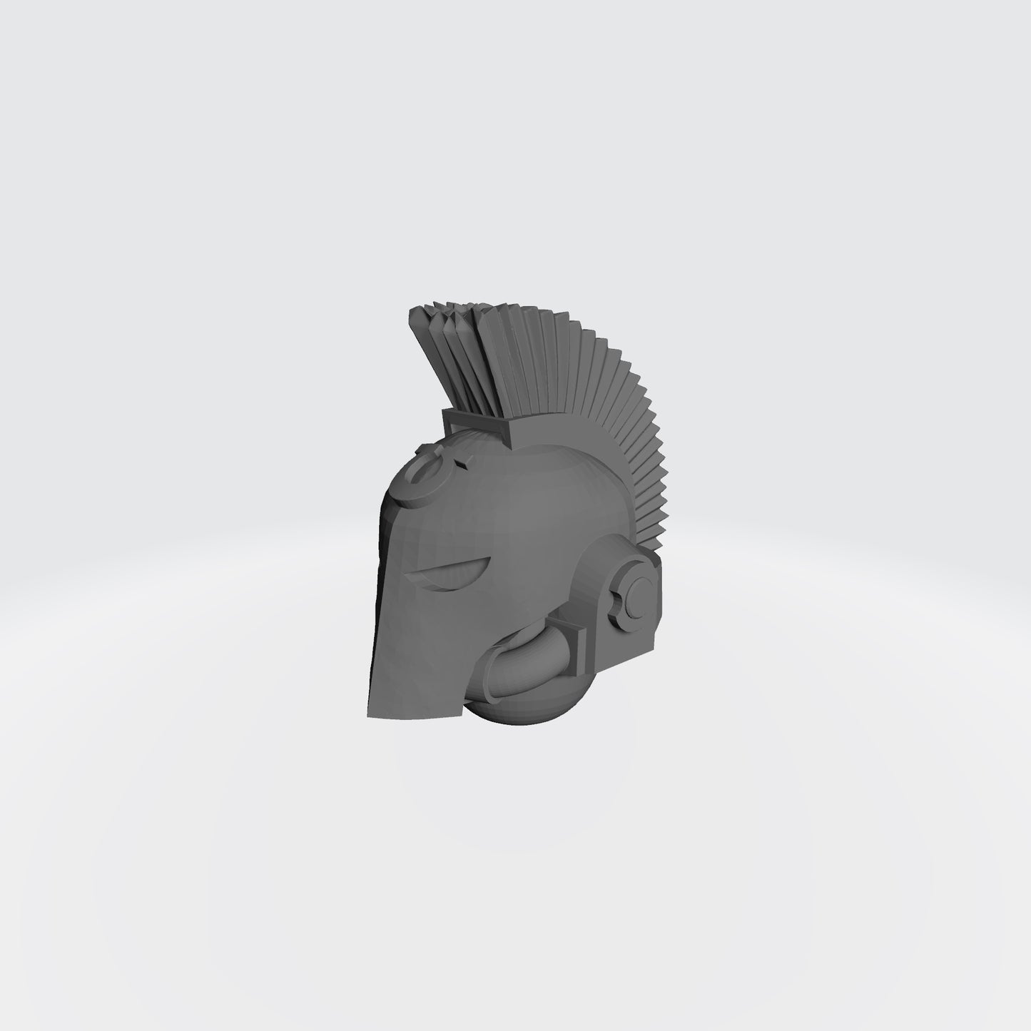 Ultramarine Plumed Spartan Helmet for JoyToy Space Marine Action Figure Compatible Warhammer 40K Custom Head Swaps