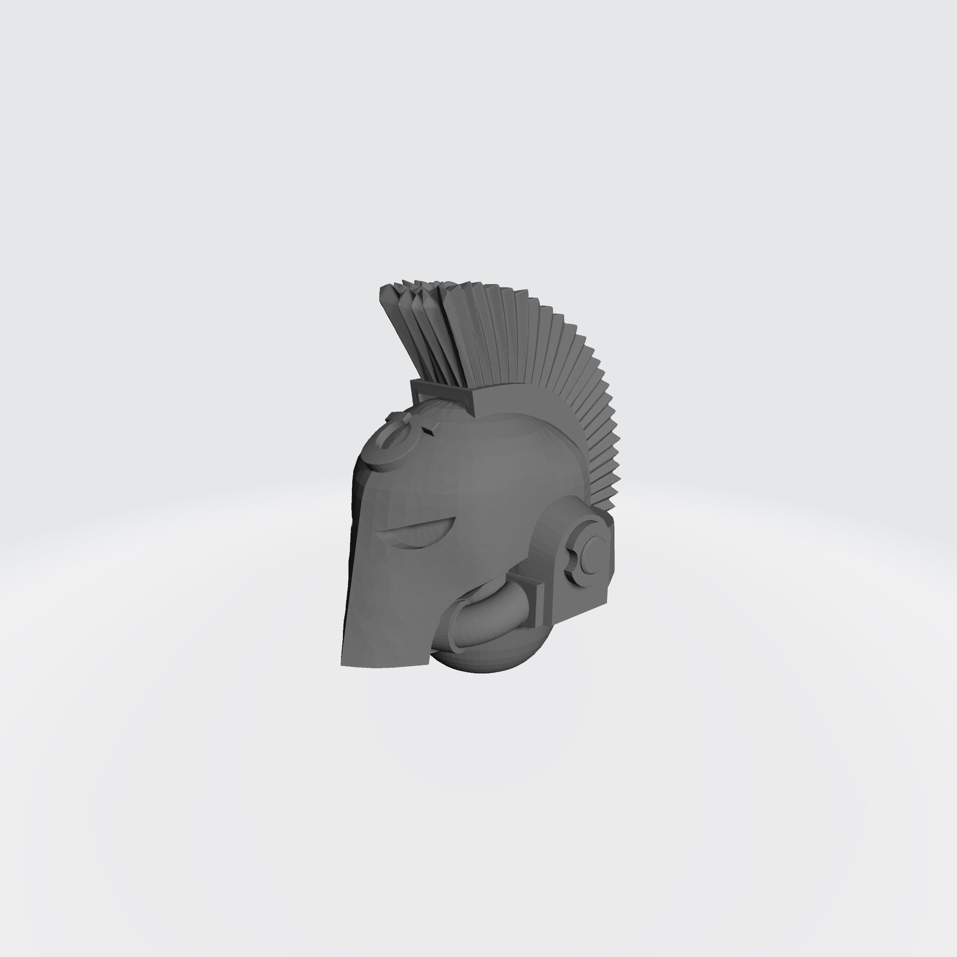 Ultramarine Plumed Spartan Helmet for JoyToy Space Marine Action Figure Compatible Warhammer 40K Custom Head Swaps