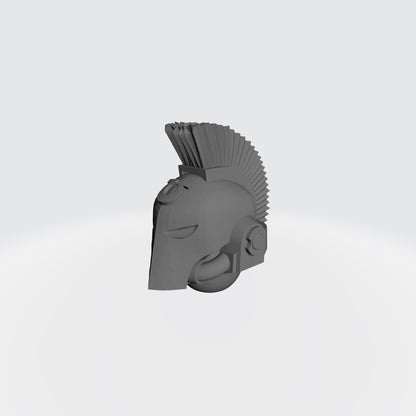 Ultramarine Plumed Spartan Helmet for JoyToy Space Marine Action Figure Compatible Warhammer 40K Custom Head Swaps