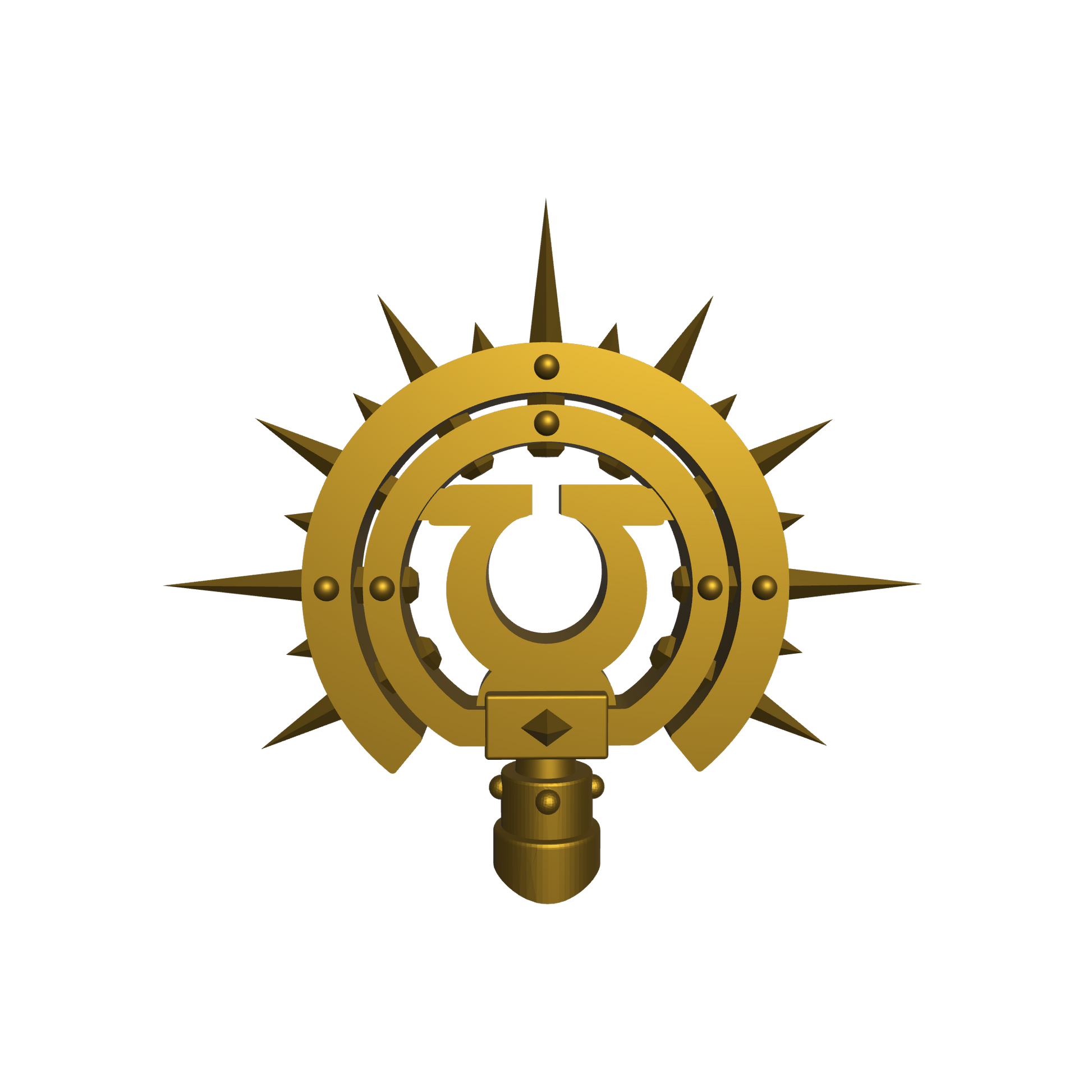 Ultramarines Legion Iron Halo with Legion Icon for JoyToy Loyalist Marine Action Figure 1:18th Scale Custom Accessory