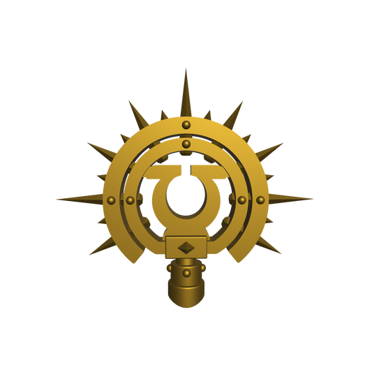 Ultramarines Legion Iron Halo with Legion Icon for JoyToy Loyalist Marine Action Figure 1:18th Scale Custom Accessory