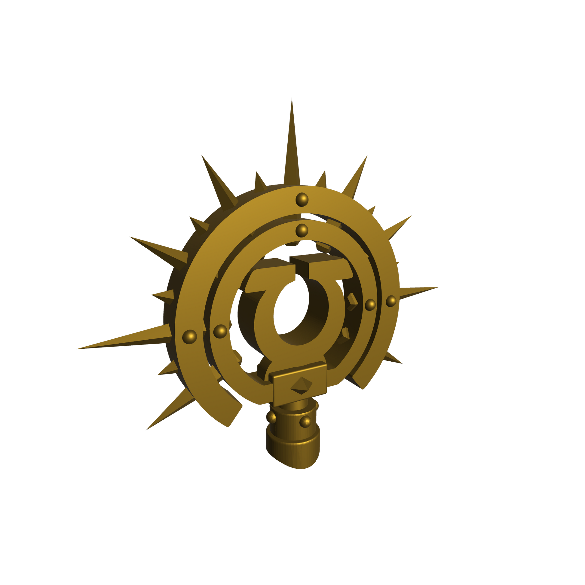 Ultramarines Legion Iron Halo with Legion Icon for JoyToy Loyalist Marine Action Figure 1:18th Scale Custom Accessory
