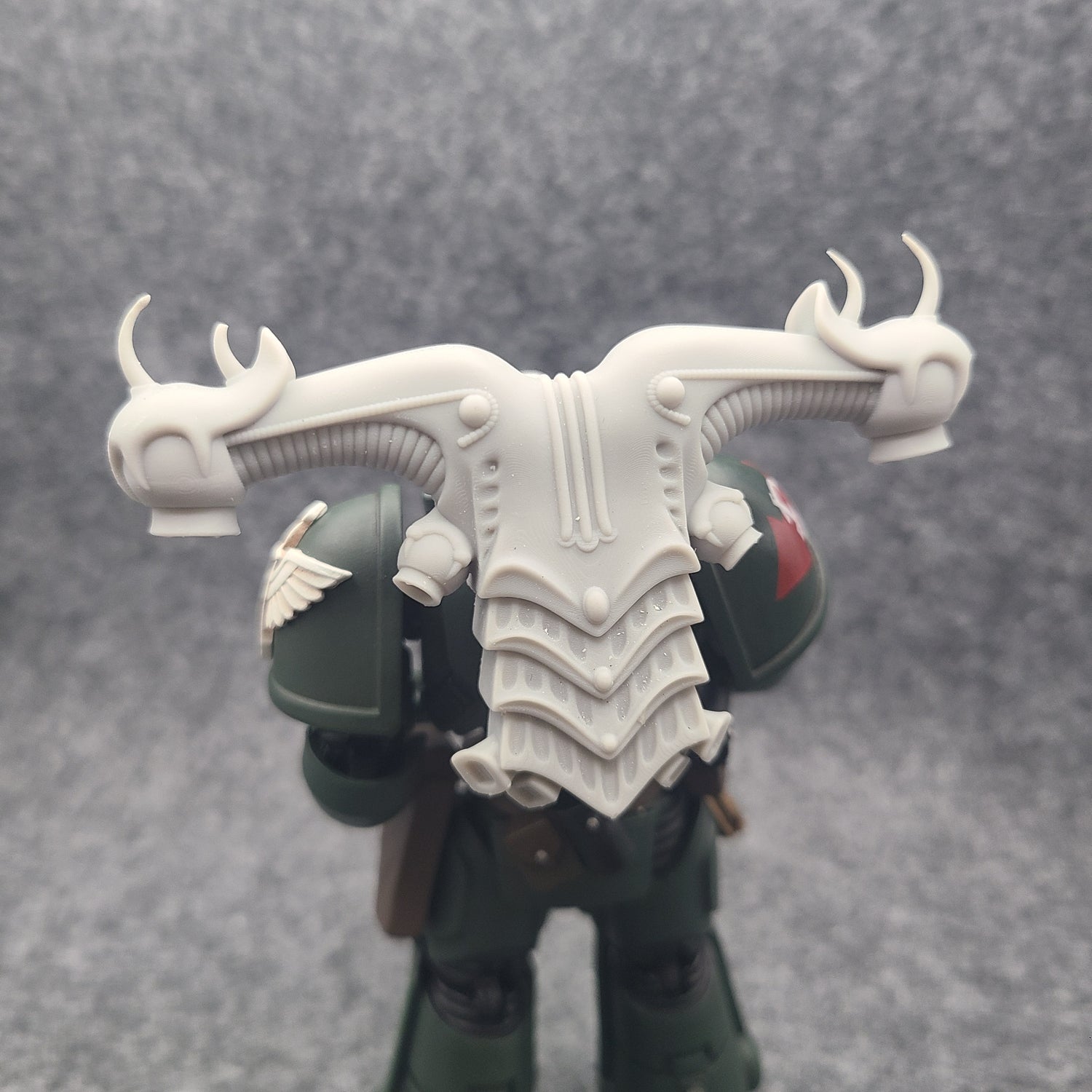 Space Crusader Backpack for JoyToy Grimdark Marine Action Figures Custom 1:18th Scale Parts