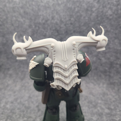 Space Crusader Backpack for JoyToy Grimdark Marine Action Figures Custom 1:18th Scale Parts