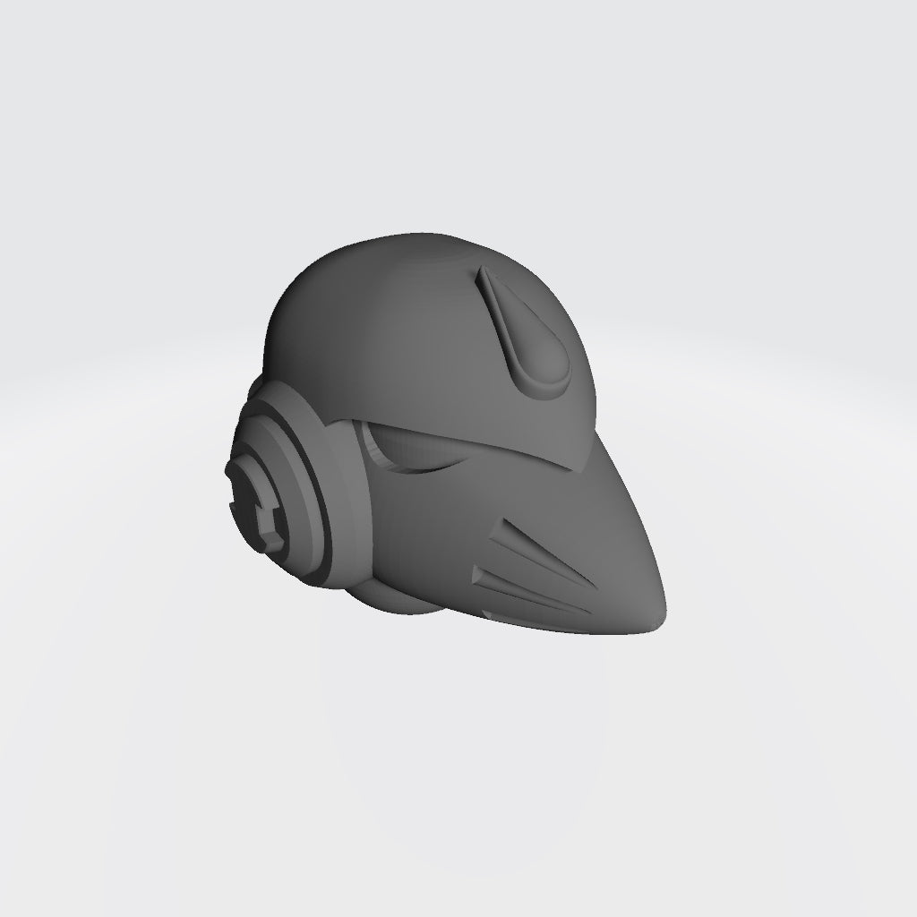 Custom Blood Angels Legion MKVI Corvus Helmet for JoyToy Warhammer 40k Space Marine Action Figures Custom 1:18th Scale Parts