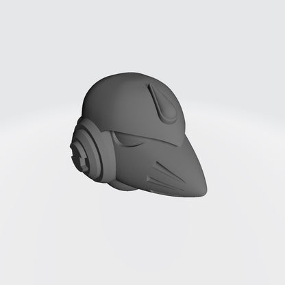 Custom Blood Angels Legion MKVI Corvus Helmet for JoyToy Warhammer 40k Space Marine Action Figures Custom 1:18th Scale Parts