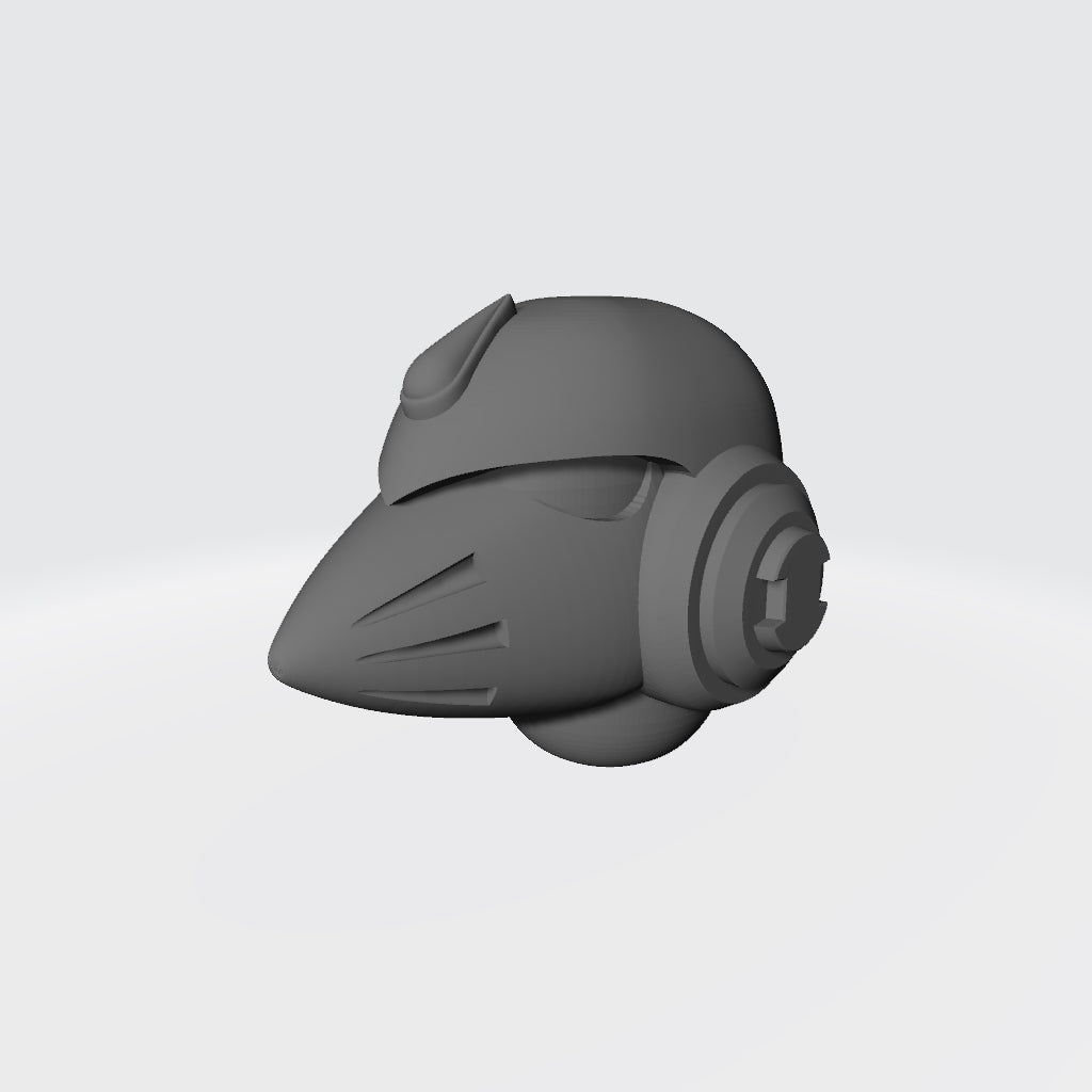 Custom Blood Angels Legion MKVI Corvus Helmet for JoyToy Warhammer 40k Space Marine Action Figures Custom 1:18th Scale Parts