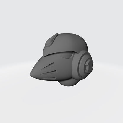 Custom Blood Angels Legion MKVI Corvus Helmet for JoyToy Warhammer 40k Space Marine Action Figures Custom 1:18th Scale Parts