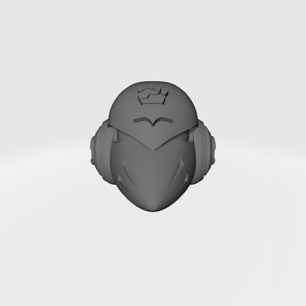Imperial Fist Legion MKVI Corvus Helmet compatible with JoyToy Space Marine Action Figure 1:18th Scale Custom Part