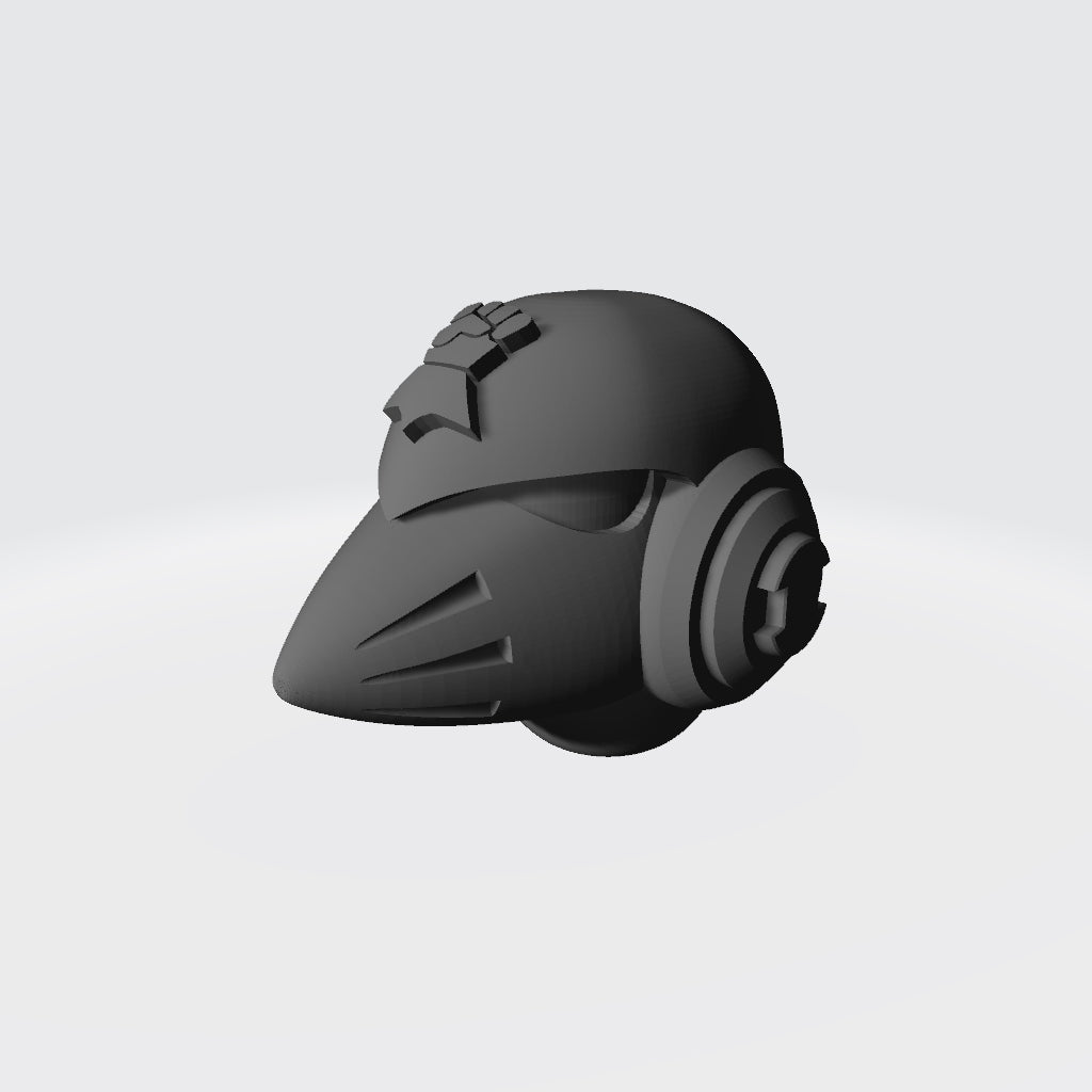 Imperial Fist Legion MKVI Corvus Helmet compatible with JoyToy Space Marine Action Figure 1:18th Scale Custom Part