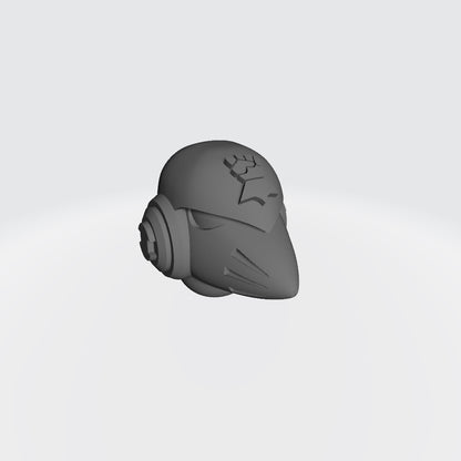 Imperial Fist Legion MKVI Corvus Helmet compatible with JoyToy Space Marine Action Figure 1:18th Scale Custom Part