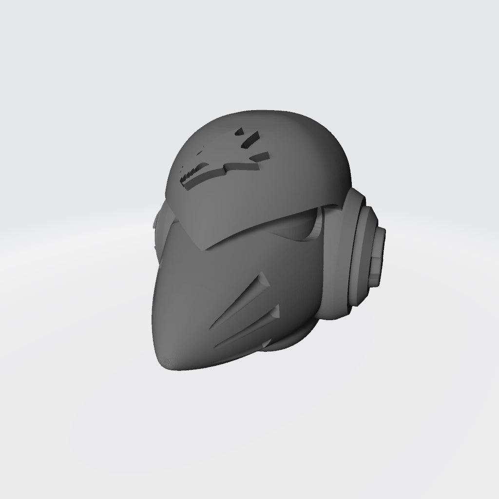 Salamanders Legion MKVI Corvus Helmet for JoyToy Space Marine Action Figures Custom 1:18th Scale Parts