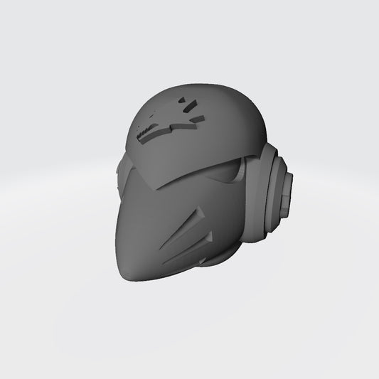 Salamanders Legion MKVI Corvus Helmet for JoyToy Space Marine Action Figures Custom 1:18th Scale Parts