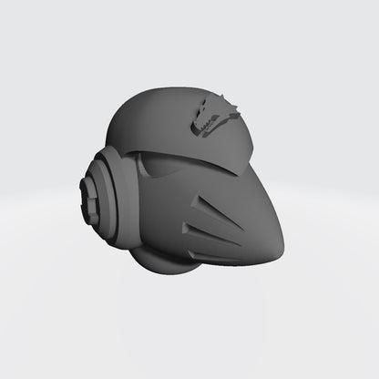 Salamanders Legion MKVI Corvus Helmet for JoyToy Space Marine Action Figures Custom 1:18th Scale Parts