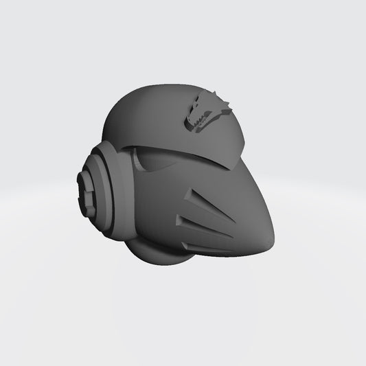 Salamanders Legion MKVI Corvus Helmet for JoyToy Space Marine Action Figures Custom 1:18th Scale Parts