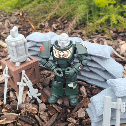 Mark V Helmet V2 for JoyToy Loyalist Marine Action Figures 1:18th Scale Custom Head Swap