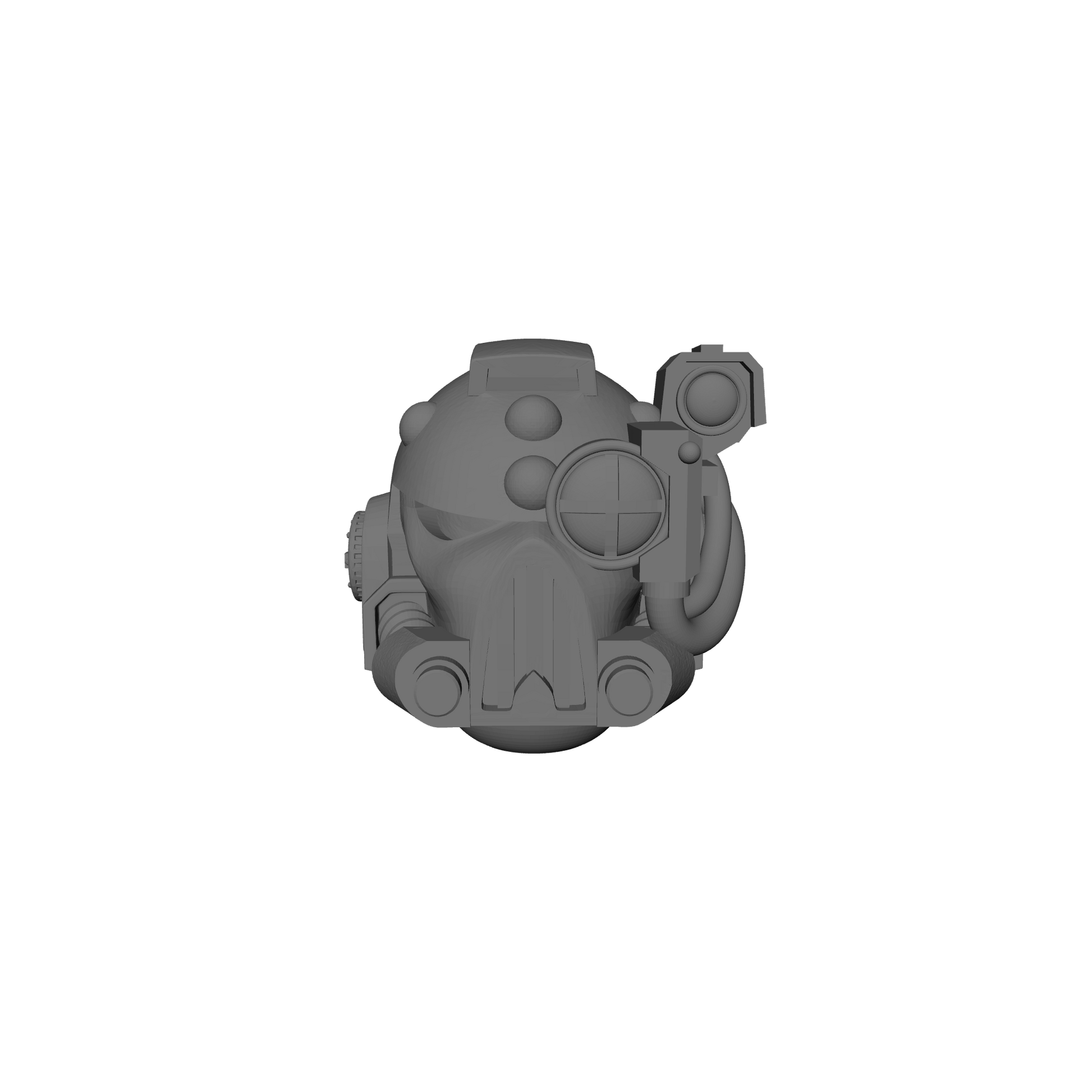 Mark V Helmet V2 with Left Optic for JoyToy Loyalists Marine Action Figures Custom 1:18th Scale Head Swap