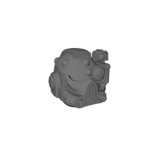 Mark V Helmet V2 with Left Optic for JoyToy Loyalists Marine Action Figures Custom 1:18th Scale Head Swap