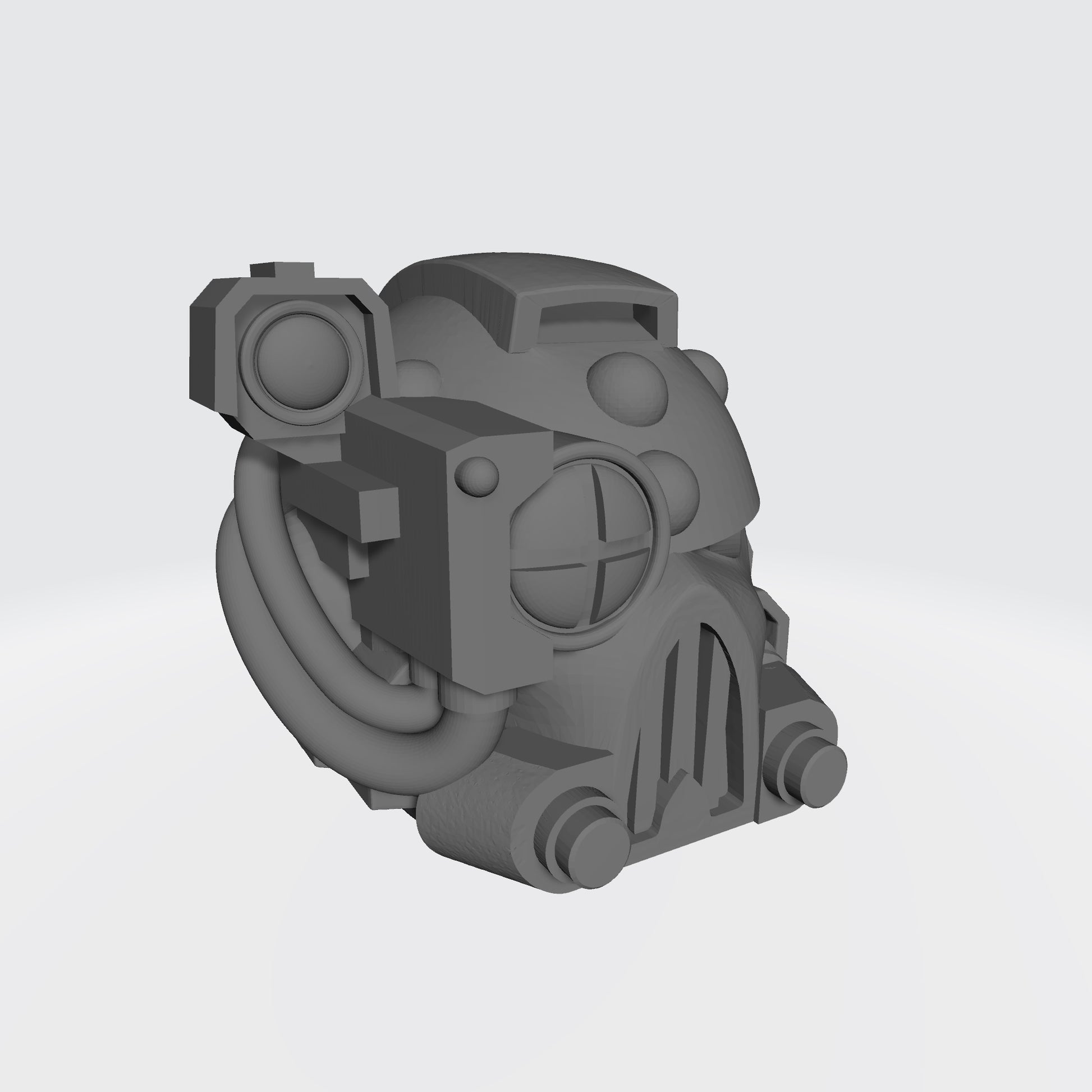 Mark V Helmet V2 with Right Optic for JoyToy Space Marine 1:18 Scale Action Figures